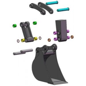 Godet pour mini pelle ou Pelle-Rétro - 20cm