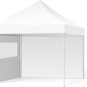 Ambisphere – Tente de fête pergola – 3 x 3 m – 32 mm – Avec poche – Tonnelle pliable – Tonnelle de jardin – 100 % étanche – Avec 2 panneaux latéraux (blanc) Noté 5.00 sur 5 basé sur 1notation client(1 avis client