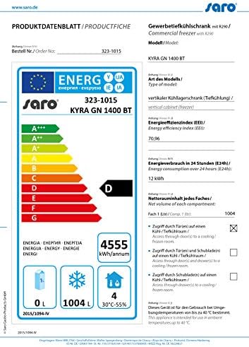 Armoire congélateur 2P inox statique KYRA GN 1400 BT – SARO – Image 2