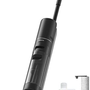 dreame H12 Pro Aspirateur Eau et Poussière Intelligent Sec et Humide sans Fil, Séchage àl’air Chaud, Nettoyage des Bords, Réservoir Eau 900 ML, Autonomie de 35 Min, Écran LED