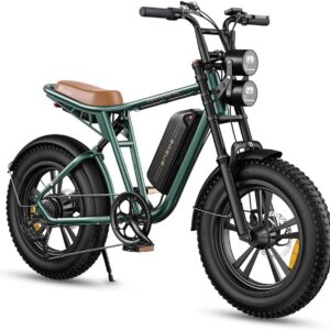 ENGWE M20 Vélo électrique pour Homme avec pneus Fat Tire 20″ x 4,0″ 48 V 13 Ah Longue portée 50 km à 100 km 7 Vitesses (Vert)