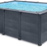 Piscine Tubulaire rectangulaire Graphite (L) 4,00 x (l) 3,00 x (h) 1,24m