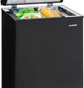 Klarstein Congelateur Coffre, Petit Congélateur pour la Chambre et la Maison, Congélateur 99L, Congelateur Taille Compact avec Etagères, Econome en Energie, Panier Suspendu de…