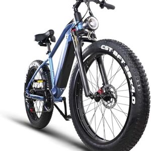 Lohang Vélo électrique Adulte, Moteur Haute fréquence sans balais, Batterie Amovible 48 V 18 Ah, portée maximale 45-90 km, pneus Tout Terrain 26 Pouces, vélo de Montagne Unisexe