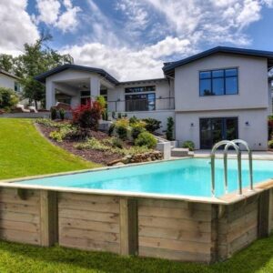 Losa Piscine rectangulaire en bois imprégné 800 x 500 x 145 cm