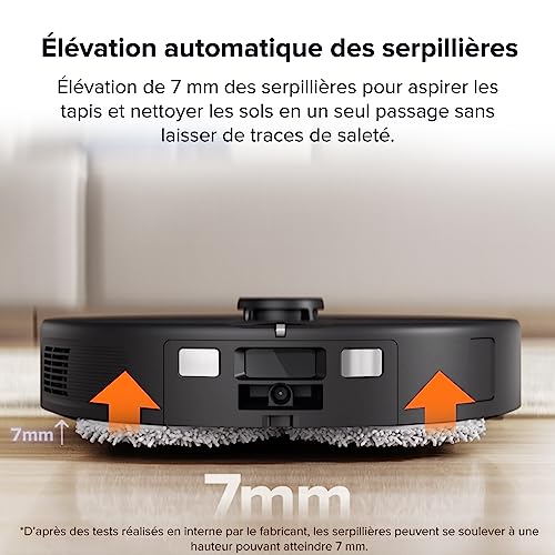 roborock Qrevo Robot Aspirateur Laveur avec Station, Fonctions automatiques Vidage, Lavage, Séchage, Nettoyage de la Station, Remplissage, 5500 Pa, Double serpillière rotative,… – Image 3