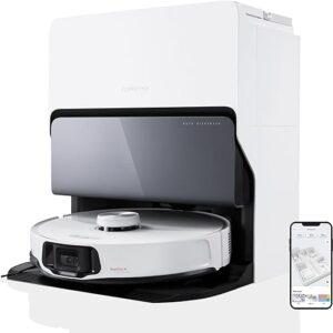 roborock S8 MaxV Ultra Aspirateur Robot avec 8-en-1 Station, Robot Aspirateur Laveur avec Brosse Latérale & DuoRoller Aspiration 10000 Pa, Auto-Nettoyage du Serpillière et de la… 🔍