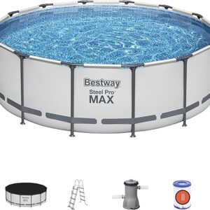 Steel Pro MAX™ 14′ x 48″/4.27m x 1.22m Pool Set 🔍