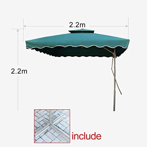 TEmkin Parasol de Jardin, Parasol Roma Décalé pour Patio, Parasol Pare-Soleil avec Base Croisée Protection Solaire pour Extérieur/Jardins/Balcon/Patio Parasol de Jardin… – Image 3
