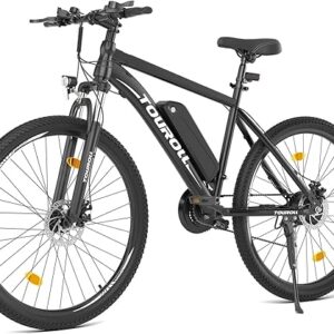 Touroll U1 Vélo Électrique, 26″/29″ Vélo Électrique en Montagne pour Adulte, VTT électrique 250 W, Batterie Amovible 13AH, Autonomie 65 km, E-Bike 21 Vitesses